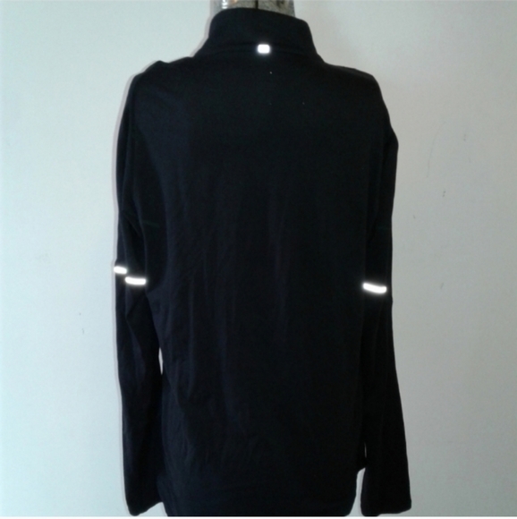 Nike Plus+ Fit Dry Long Sleeve Black 1/4 Zip Running Golf Shirt sz M sweatshirt - Picture 3 of 6